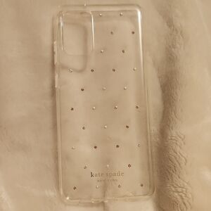 Kate Spade Clear Phone Case with Gem Accents S20+